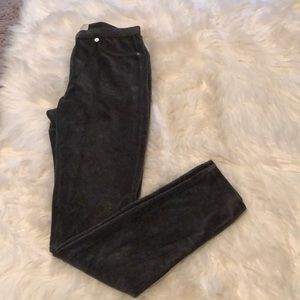 Micheal Kors- dark grey, cord leggings- Sm